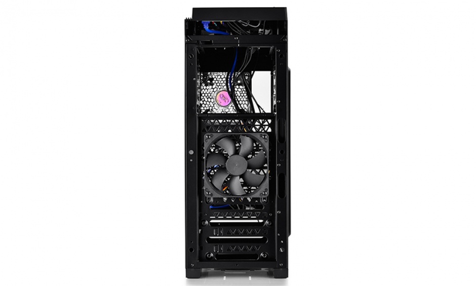 Imagine CARCASA DEEPCOOL ATX Mid-Tower, 1* 120mm BLUE LED fan & 1* 120mm fan, DUKASE v3